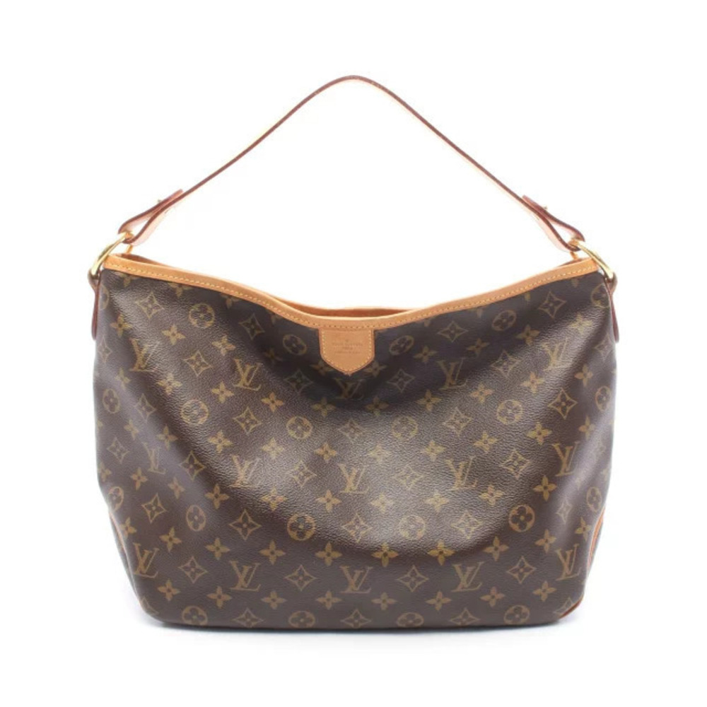 Louis Vuitton Delightful Shoulder Bag Canvas Leather Monogram Brown